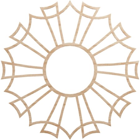 Ekena Millwork Augustus Wood Fretwork Pierced Ceiling Medallion, Alder, 34"OD x 12"ID x 1/4"T CMWP34X34X0250AUAL